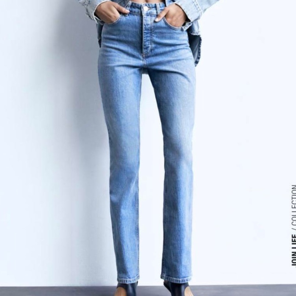Zara Hi Rise Bootcut Jeans